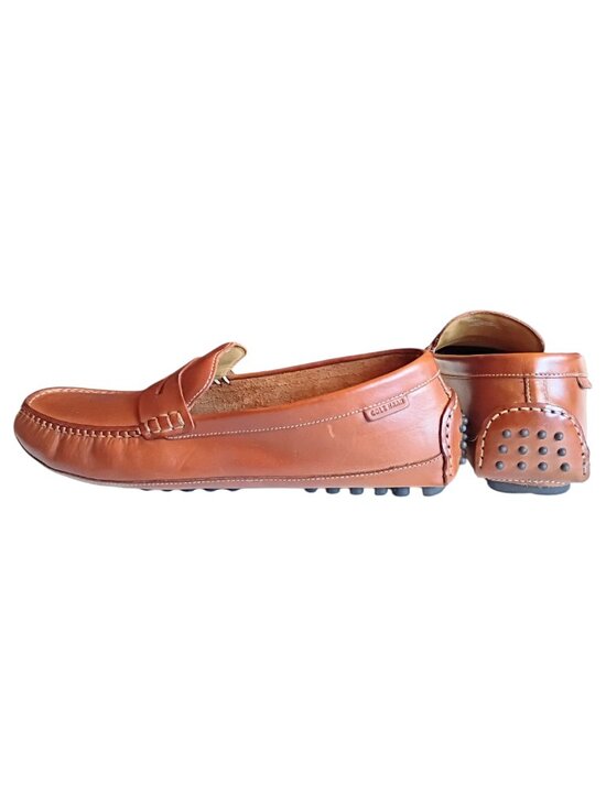 COLE HAAN Men\'s Grant Canoe Penny Loafer Driver Shoes Brown C13134 Sz 12M main image 7